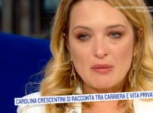 Carolina Crescentini in lacrime per l'amica
