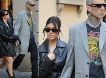 Kourtney Kardashian e Travis Barker turisti a Milano